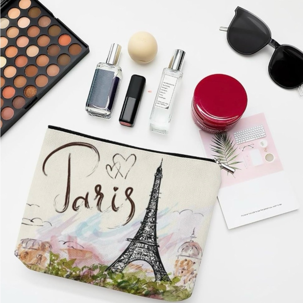 Paris Themed Cosmetic Pouch